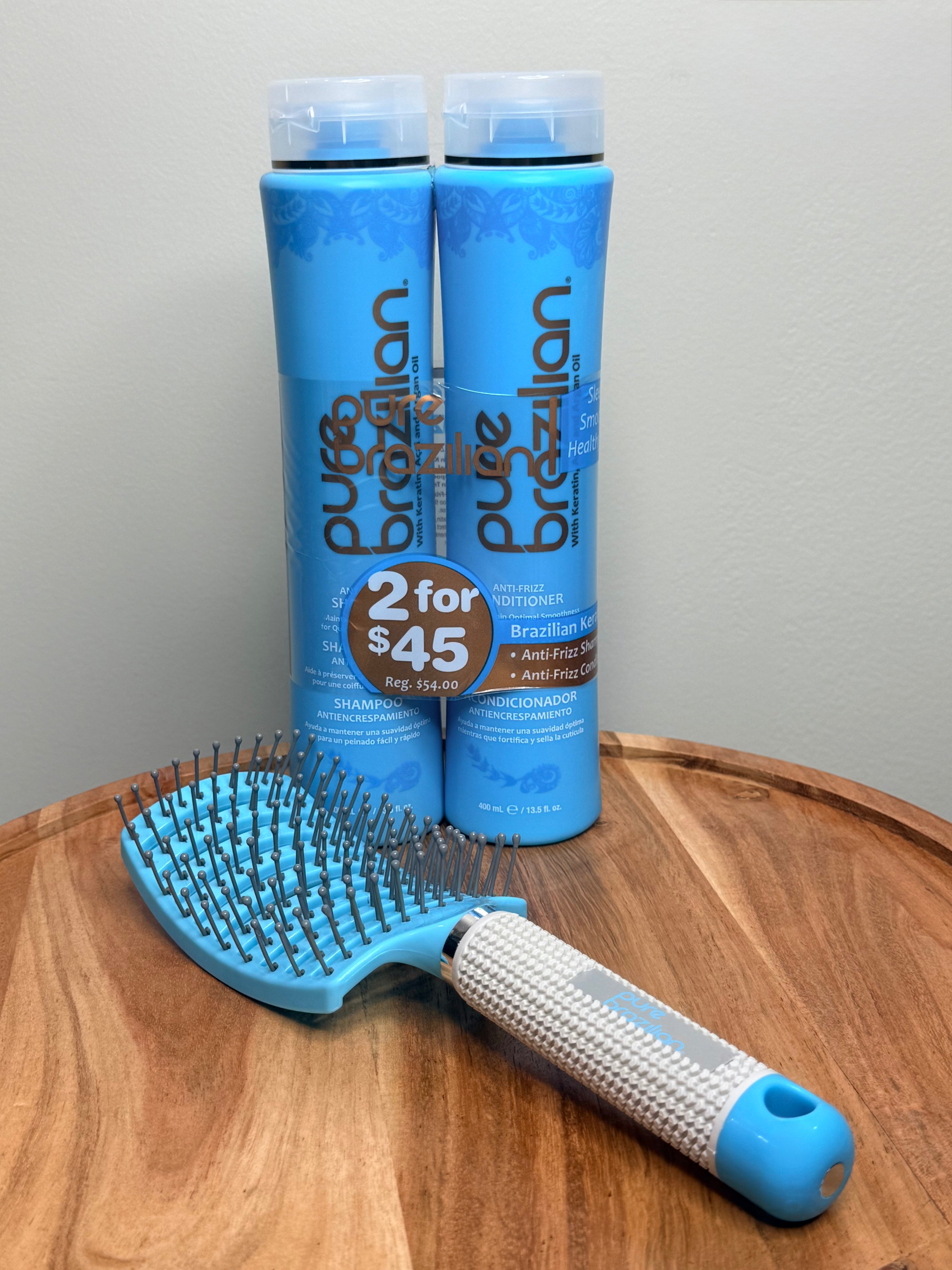 Pure Brazilian: Anti-frizz Shampoo+Conditioner